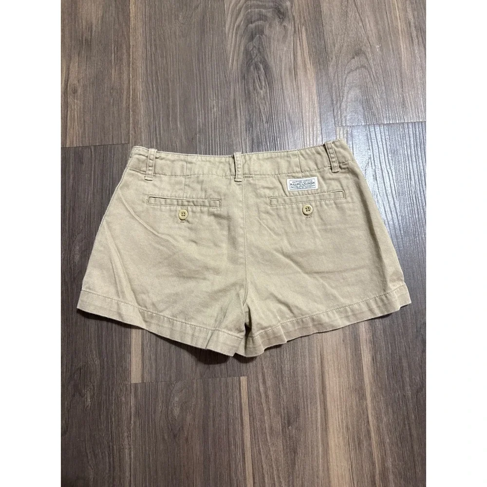Ralph Lauren Girls Khaki Shorts‎ Size 10 Preppy Classic Spring